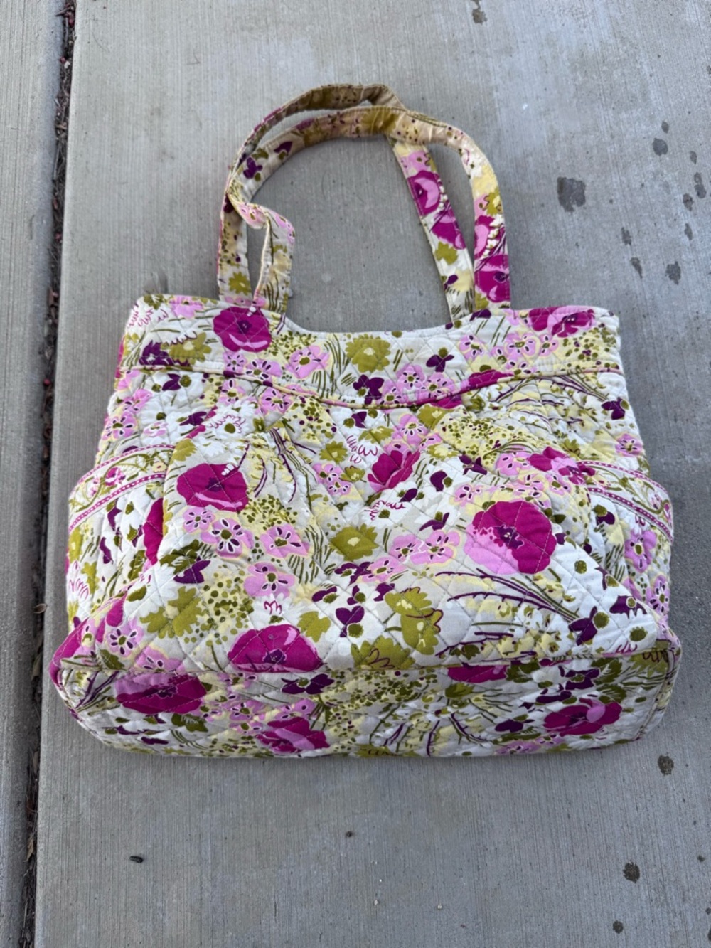 Vera Bradley Make Me Blush (Retired) Double Handle Shoulder Handbag Tote Bag - Picture 2 of 7
